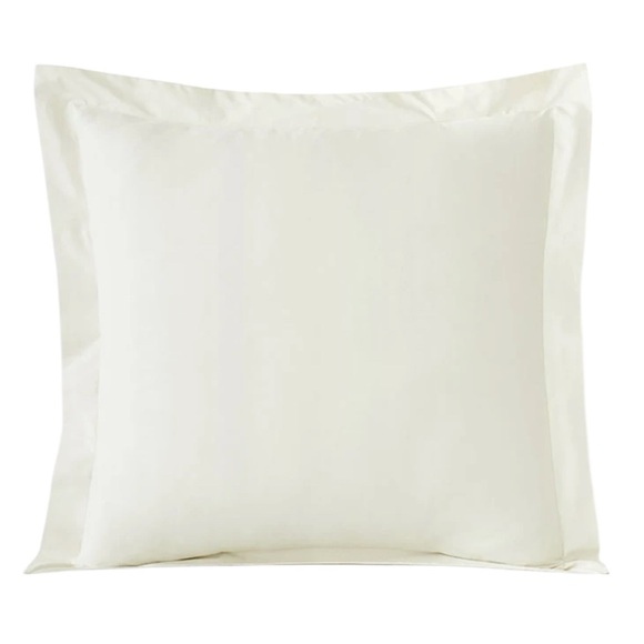 The Company Store Classic Cool Cotton Percale Euro Sham in Snow - Picture 1 of 4